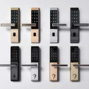 现代密码锁门把手3D模型下载